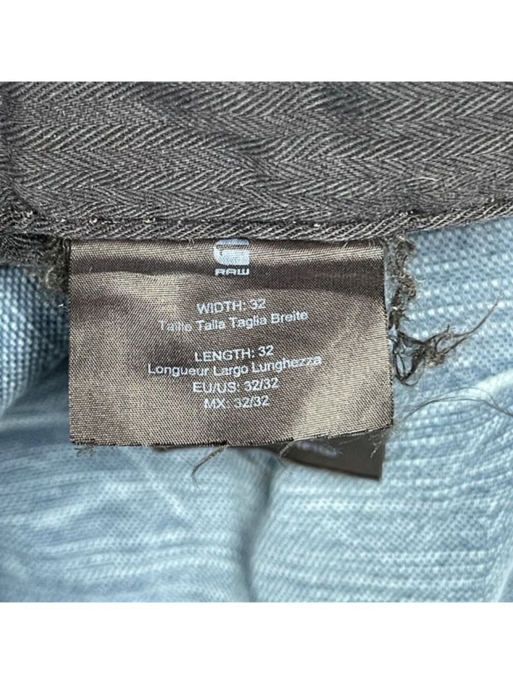G-Star Raw 5620 Elwood 3D 96 Innovation Regular Blue Canvas Pants - Men 32 X 32 - Picture 2 of 16